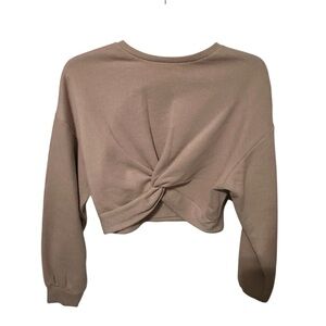H&M Women's Tan Knotted Top size S